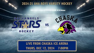 Academy of Holy Angels Stars vs Chaka Hawks - MN Boys High School Varsity Hockey - 12/12/2024