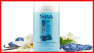 SPA by TropiClean Lavish Tear Stain Remover Facial Cleanser,tearless, Oatmeal \u0026 Blueberry, 8 Fl oz