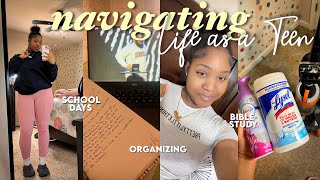 navigating life as a teen | school/life balance, bible study, grwm, laundry \u0026 more