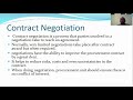 MANAGING OF PROCUREMENT CONTRACTS