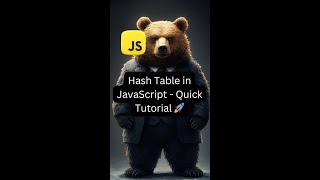 Hash Table in JavaScript - Quick Tutorial 🚀 #question #javascript #jobinterview #hashtable
