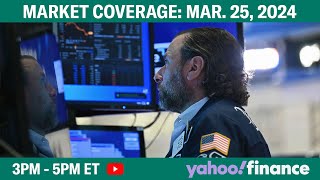 Stock market today: Stocks slip from recent records, Bitcoin rallies back above $70,000 | March 25