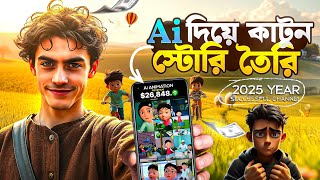 কিভাবে Ai ব্যবহার করে Cartoon Video বানাবেন?।  how to the make cartoon video using AI (secret 😱)