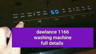 dawlance automatic washing machine 1166 ADS+ full details #washingmachine