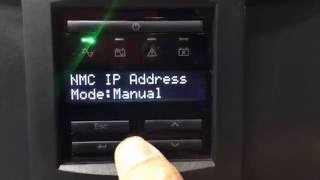 APC UPS NMC IP DHCP & Manual Setup via Display Interface 20161212