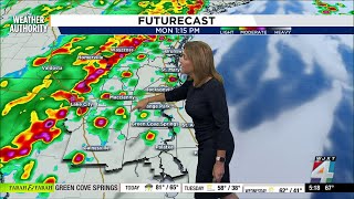 Weather Authority Alert Day for Monday afternoon strong to severe storms