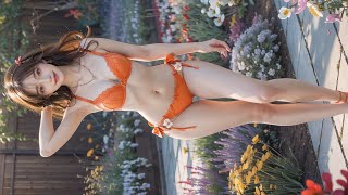 [4K] AI ART Japan Lookbook Model Video  - Blooming Gardens / 花盛りの庭園 / 만개하는 정원