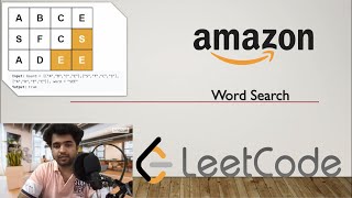 WORD SEARCH - AMAZON CODING INTERVIEW QUESTION - LEETCODE