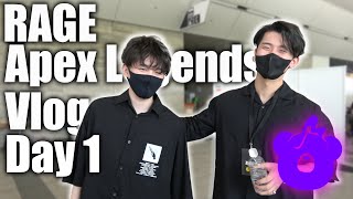 【Vlog】RAGE当日の裏側を公開します！ゆふな＆まさのりch顔出し初の実写動画！【RAGE Apex】