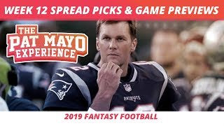 2019 Fantasy Football — Week 12 Spread Picks, Game Previews, NFL Predictions, Best Cookie Rankings