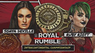 WWE 2k19 Sonya Deville vs Ruby Riott Intercontinental Championship: ROYAL RUMBLE