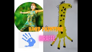 Hand Painting Giraffe | EASY DRAWING TRICKS FOR KIDS