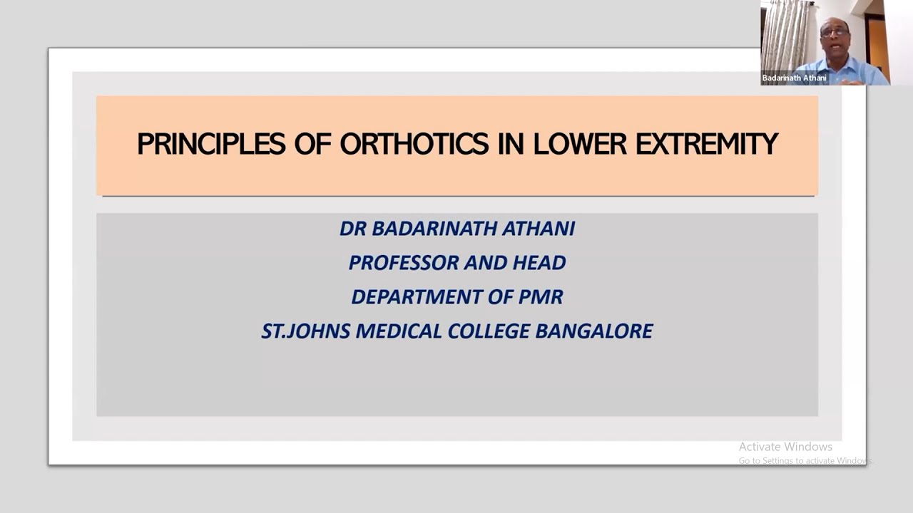 Principles Of Orthotics In Lower Extremity - YouTube