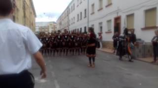 Arrancà de la filà Muntanyesos d'Albaida en l'entrà de moros i cristians d'Albaida (2016)