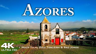 Açores AZORES 4K 🇵🇹 1 Hour Scenic Nature Relaxation Drone Film