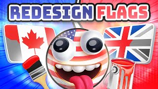 USA Flags but... | Countryballs Compilation