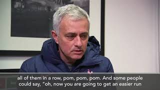 "We should be happy with where we are in the league" Mourinho