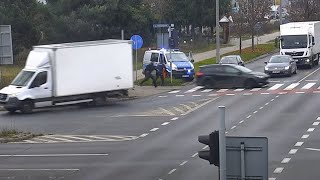 Policyjny pościg w centrum miasta. Zobacz nagranie z akcji.