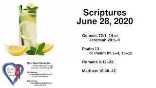 20Jun28 - Scriptures (Revised Common Lectionary)