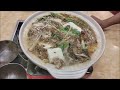 槟城发林中国餐厅酸辣鱼头汤炸全鸡配白米饭美味晚餐penang chinese steamboat restaurant fried chicken fish head rice soup dinner