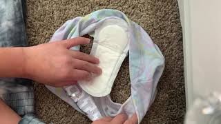 how to open a pad \u0026 and liner quietly and how to put a pad \u0026 and liner on