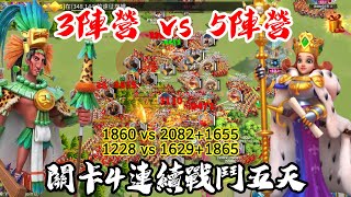 [萬國覺醒] 關卡4連續戰鬥五天[1860 vs 2082+1655][1228 vs 1629+1865] #C11241