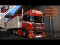 ets 2 dutch trucker mario,scania r v8 open pipe Kleinjan R650 ,Fruehauf VFK ownable tipper trailer