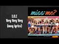 I.O.I - very very very Lyrics (easy lyrics)