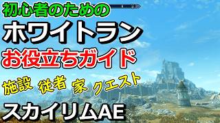 【スカイリム初心者講座】序盤の大都市ホワイトラン解説（場所・クエスト・従者・家など）