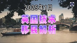 2025年1月 英国技术移民解析  #英国技术移民#英国生活成本#英国就业#英国移民分析#移民英国