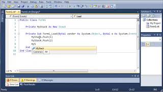 Visual Basic Tutorial 84 Stacks