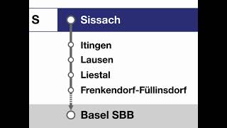 SBB Ansage » S-Bahn Begrüssung in Sissach nach Basel SBB (2023) | SLBahnen