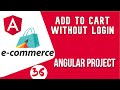 Angular project tutorial #36 Add to Cart without user Login | Angular E-commerce Project