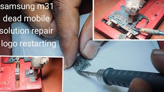 Samsung M31 Dead mobile repair/CPU reballing tricks  📱📱📲#repair#reballing#ontechfix#cpu#reball#