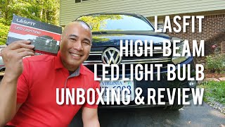 VW/Volkswagen Tiguan High Beam LASFIT LED Unboxing, Review & How to Install Instructions