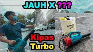 Battery Sprayer Electric Turbo Fan Testing