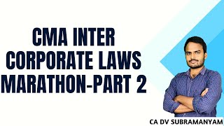 CMA INTER_CORPORATE LAW_PART 2