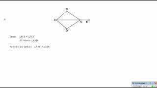 Geometry Triangle congruence proof b / basic