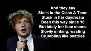 Ed Sheeran - The A team (Lyrics)