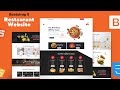 Bootstrap Tutorial for Beginners | Full Project | Restaurant Website Using Bootstrap 5