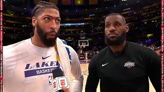 Anthony Davis after Game 6 Win vs Warriors: "Me & Bron want another one" 🗣️
