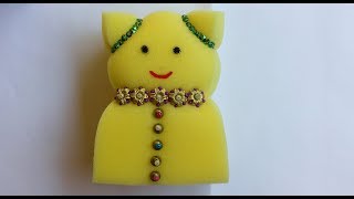 Sponge doll making |Simple teddy bear |Crafts for simple projects |Cratfs from waste|Reuse toys idea