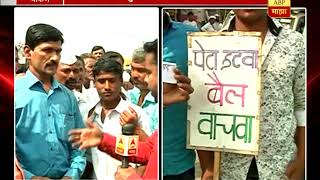 Chakan : All party leaders \u0026 Farmers Protest for Bullock Cart Race : Farmers Reaction