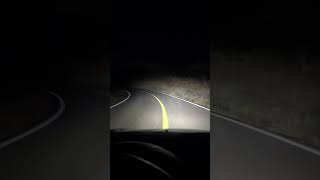 Así se ve el Espinazo del Diablo a las 12 de la Noche, carretera Huajuapan - Juxtlahuaca