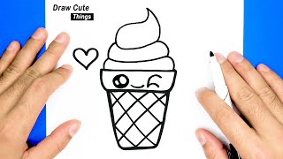 picture Cute Things To Draw Easy Ice Cream cute ice cream drawing