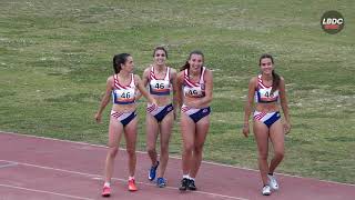 4x100m Mujeres Final Cto Madrid Pista 2020 Vallehermoso