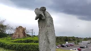 【20230429】強風で石の風車が回る！（大型連休初日の鳥取県琴浦町）