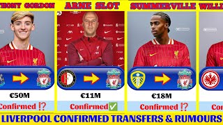 🚨ARNE SLOT FIRST SIGNINGS💥|LIVERPOOL ALL CONFIRMED TRANSFERS✅& RUMOURS🔥| SUMMER TRANSFER WINDOW 2024