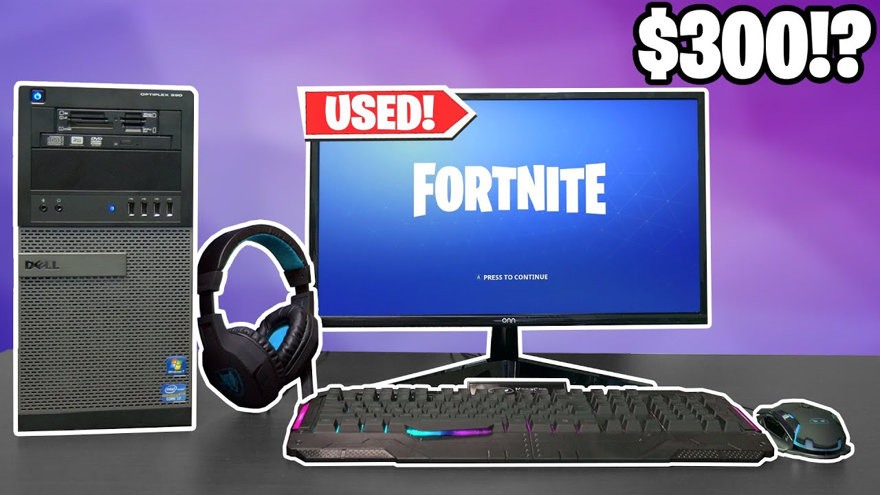 $300 FULL Gaming Setup (PC, Keyboard, Mouse, Monitor) - YouTube