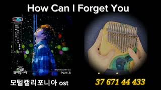 강아솔 - How Can I Forget You 모텔캘리포니아ost Easy Tabs 쉬운버전 원곡D키 루루고래칼림바커버 문나이트칼림바 Moon Night Kalimba